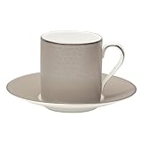 Monique Lhuillier for Royal Doulton Femme Fatale 4-Ounce Espresso Cup and Saucer, Set of 2