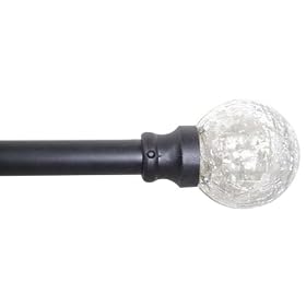 Window Curtain Rod Drapery Rod 44inch To 108inch Crackle Clear by BackyardBargain LLC