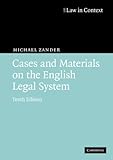 Cases and Materials on the English Legal System (Law in Context) (Law in Context)