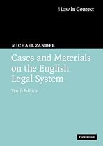 Cases and Materials on the English Legal System (Law in Context)
