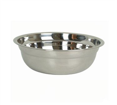 Mixing Bowl, 17'' Dia., Contoured Neck & Lip, Mirror Finish, Stainless Steel (10 Pieces/Unit)