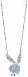 Clear and Pink Bunny 16 inch Necklace with Extender