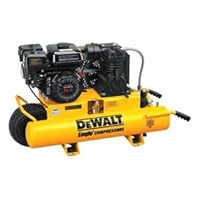 DEWALT D55270 5-1/2 Horsepower 8 Gallon Wheeled Oiled Twin Pontoon Gas Compressor