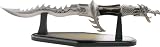 Flaming Dragon Knife w/ Display Stand