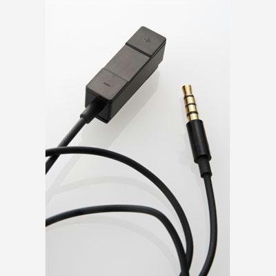 Simplism Japan TR-RM3SFL-BK/EN Remote Controller 3-Buttons for iPod (Black)