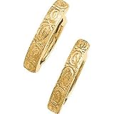 14K Yellow Gold Hinged Earring
