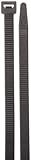 Morris Products 20287 Ultraviolet Black Nylon Cable Ties 175Lb 3 6 In. Pack Of 100