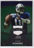 2008 Bowman Sterling Jerseys Green #58 Vince Young - Tennessee Titans (Piece of Authentic Game-Worn Jersey - Serial #d to 249) (Football Cards)