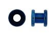 Colorline Flesh Tunnel Plugs - Blue - 0g - Sold as a Pair