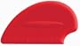 iSi North America B10001 Silicone Scraper Spatula, Red