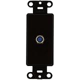 Leviton 40681-B Decora Insert, F Connector, Brown