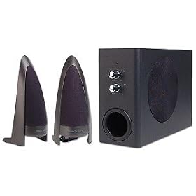 Benwin 3-Piece 2.1 Channel PC Gaming Speaker System (Black) by 