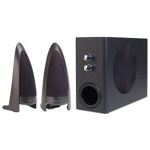 Benwin 3-Piece 2.1 Channel PC Gaming Speaker System (Black) by Benwin