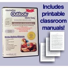 Mastering MS Outlook Made Easy Training Tutorial v. 2003 through 97 - How to use Microsoft Outlook Video e Book Manual Guide. Even dummies can learn from this total CD for everyone, with Introductory - Advanced material from Professor Joe