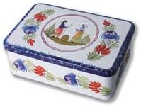 Quimper Tin Cookie Box - Tradition