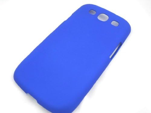 KB TradingTM - Blue Matte Slim Fit Hard Back Case Cover & Screen Protector for Samsung Galaxy 3, Gs3, I9300, Siii