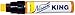 Nissen 50120 King Feltip Paint Marker, Yellow