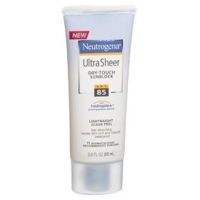 Neutrogena Ultra Sheer Dry-Touch Sunblock, SPF-85, 3-Ounce Tubes (Pack of 2)