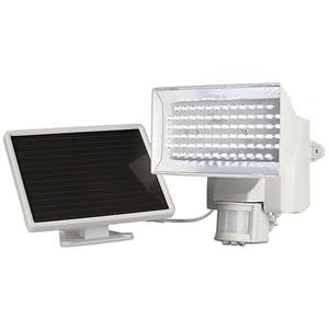 MAXSA Innovations 40225 Solar-Powered Motion-Activated 80 LED Security Floodlight