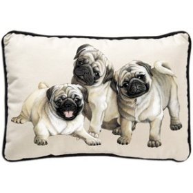 Pug Puppies Pillow