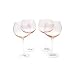 Certified International Pink 28-ounce Red Wine ,Set of 4