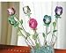 SET OF 6 SPRING BOUQUET GLASS FLOWERS