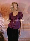 YVES SAINT LAURENT YSL - $1550 New YVES SAINT LAURENT YSL Purple Blouse Top 34 2