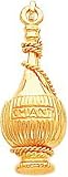 14K yellow Gold Chianti Bottle Charm Wine Pendant New