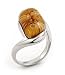 Brown Millefiori Curved Marquise
