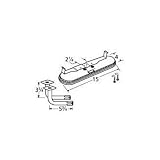 MCM 14402-74302 Stainless Steel Oval Twin, Centered, 2.25 Inch Offset Burner