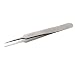 Erem 5SA Stainless Steel Straight Micro Point Tweezer, 4.5" Overall Length
