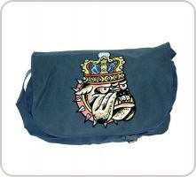 Ed Hardy Tasche Dog -KS- blau