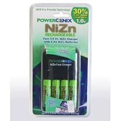 Powergenix- 5 Hour Fast Charger with 4 AA 1.6v NiZn