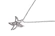 Sterling Silver CZ Necklaces - Starfish - Chain: 16-18" (adjustable) Height: 24mm