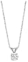 10k Choice of White or Yellow Gold Round Diamond Solitaire Pendant (1/10 ct, J-K Color, I2-I3 Clarity)