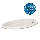 American Bath Factory B5-5604-BX-SP Galilee Champagne Drop-In Bathtub, Bisque, Standard Blower