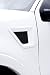 3dCarbon 2004-2008 F-150 - Front Fender Vents (Pair)- TYPE II without Horizontal Cross Bar -- painted: Silver Metallic Clearcoat - Z3