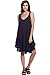 A+D® Womens Casual Sleeveless Modal Black Loose Tunic Tank Dress