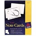 Avery 8317 Ink jet embossed note cards, 4-1/4 x 5-1/2, ivory, 60 cards & envelopes/box