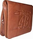 Jimmie Johnson Brown Leather Mini Organizer Wallet