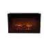 Wall Mounted Electric Fireplace Finish: Black