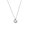 Sterling Silver Hearts of Promise .01 ct.t.w. Genuine Diamond Pendant Necklace