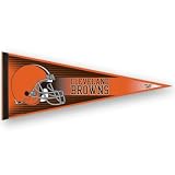 CLEVELAND BROWNS OFFICIAL LOGO FULL SIZE FELT PENNANT