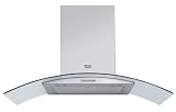 Hotpoint-Ariston - HDA 9 Thaix - Hotte D&eacute;cor / Chemin&eacute;e - Int&eacute;grable - 90 cm - Inox