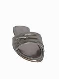 MYSTIQUE Pewter Buckle Strap Sandals 1861