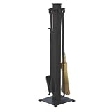 Review UniFlame  / UniFlame 5 Pc Black Wrought Iron Contemporary Fireset