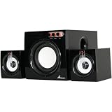 LandSound Piano Black 2.1 Multimedia Speakers with White Cones