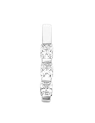 14K White Gold Diamond Three-Stone Pendant - 0.75 Ct. -- LIFETIME WARRANTY