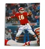 Len Dawson Kansas City Chiefs Autographed (Throwing in Red Jersey) 8