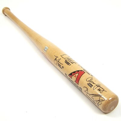 Buy ARIZONA DIAMONDBACKS 2008 SIGNATURE AUTOGRAPH MINI BASEBALL BAT by Coopersburg Sports
